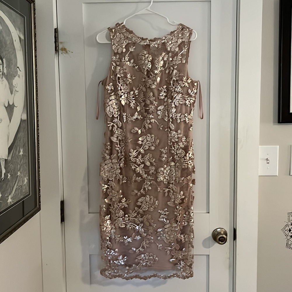 Cachet Formal Dress. Rose gold, lined 10